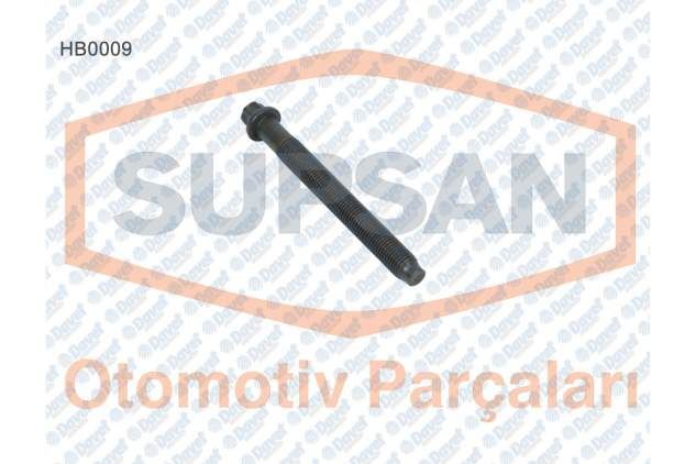 SUPSAN HB0009 Silindir Kapak Saplamasi (10 Adet) Laguna 1.8 8v 93-> 2.0 8v 93-> (F3p/F3r) Kangoo-Megane 1.9d (F8q)